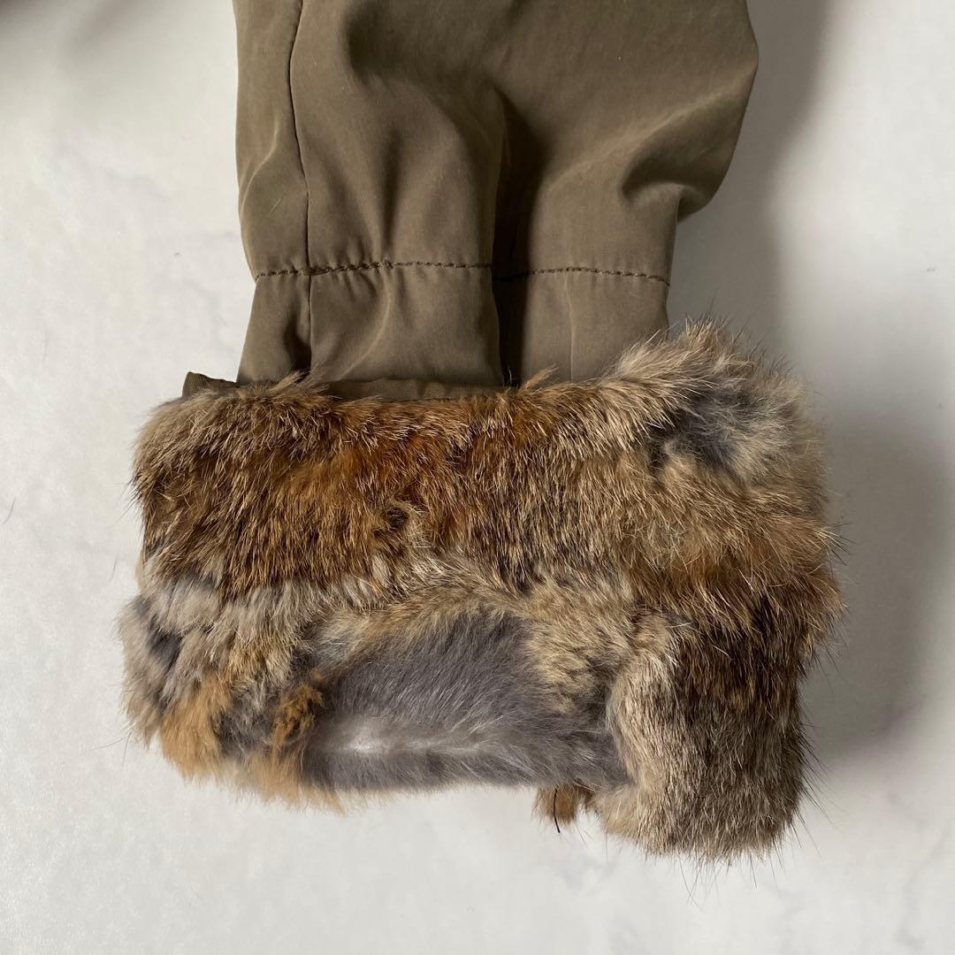 y2k 00s archive グランジ リアルファーモッズコート 平成ギャル