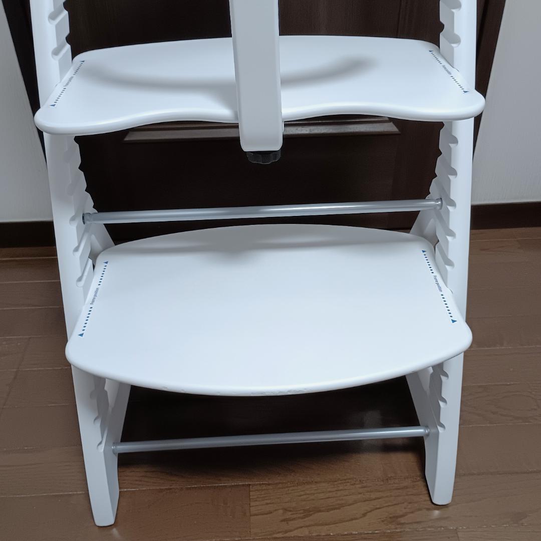 yamatoya 大和屋 すくすくチェアプラス テーブル＆ガード付 ホワイト
