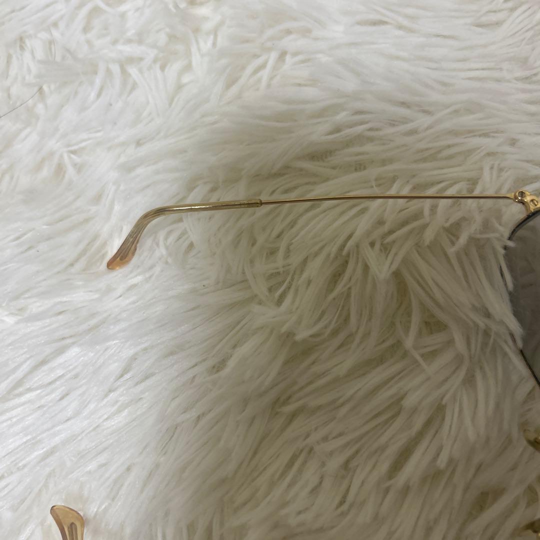 【美品】B&L RAYBAN AVIATOR 58□14 USA ゴールド