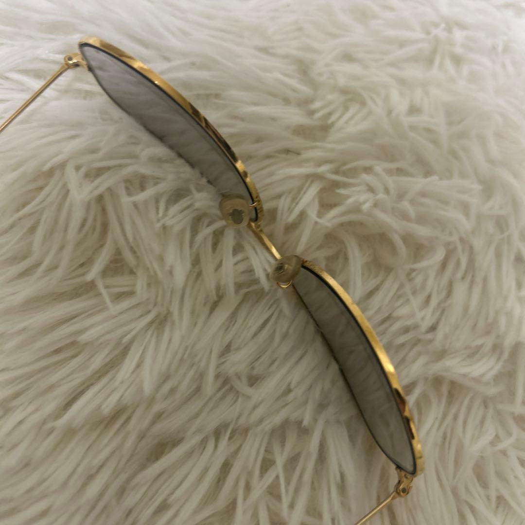 【美品】B&L RAYBAN AVIATOR 58□14 USA ゴールド