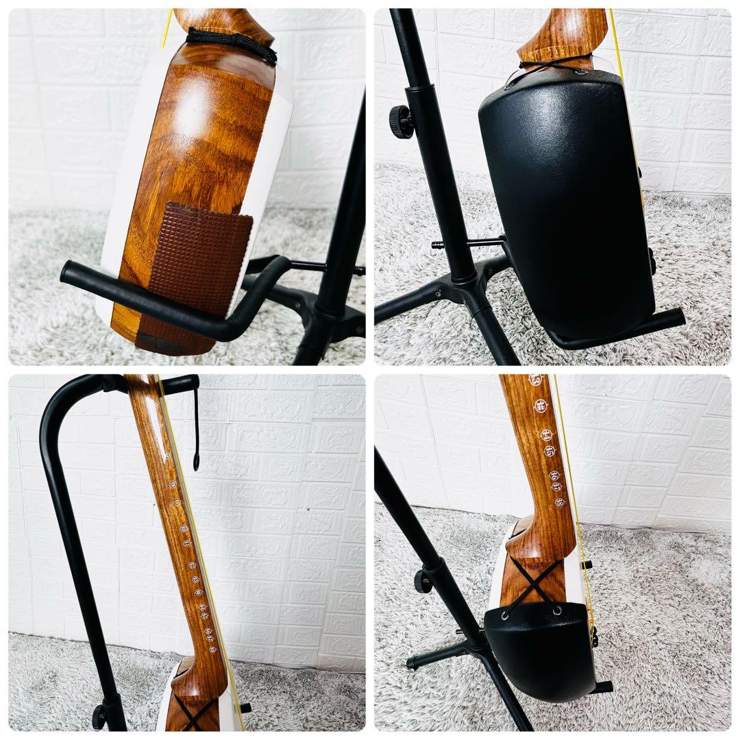 美品　津軽三味線　太棹　犬皮　花梨　東さわり　撥　皮やぶれ無し　初心者　入門