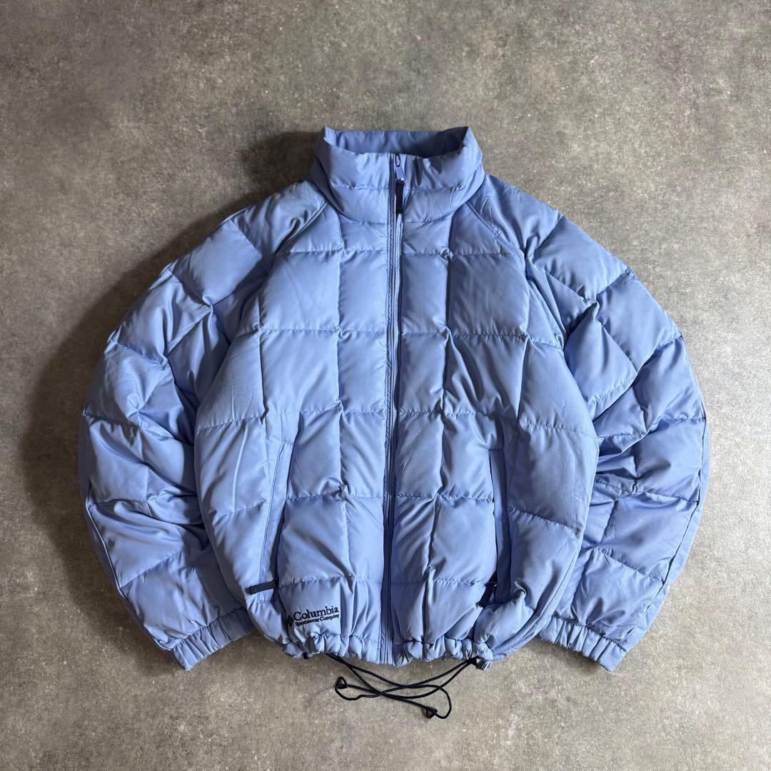 columbia short down jacket 水色 日本未発売モデル
