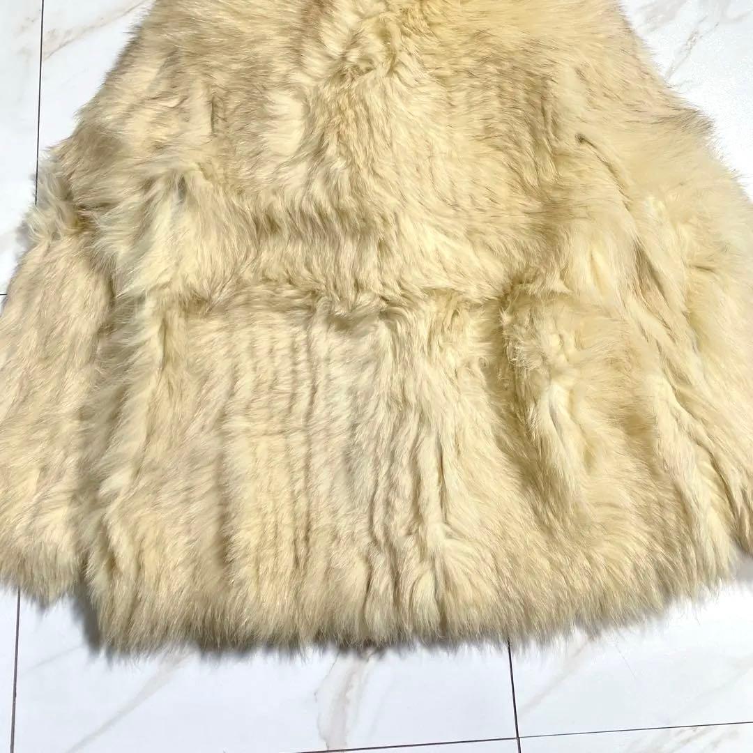 銀サガ サガフォックスファーコート もふもふ　高級毛皮 大きいサイズ XL