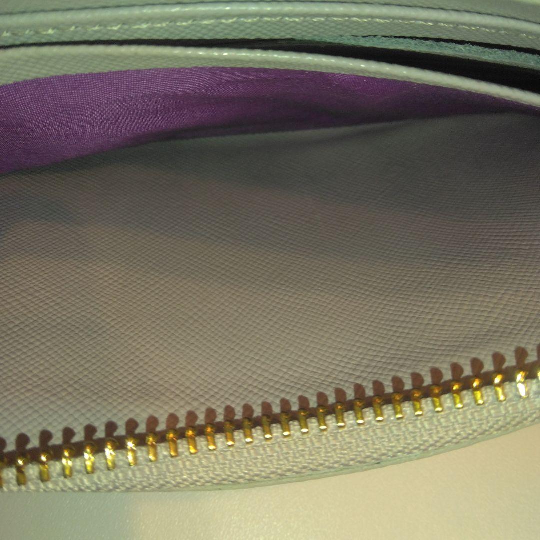 【未使用品級】ADMJ スワロフスキー 　長財布 　ビジュー　グレージュ系