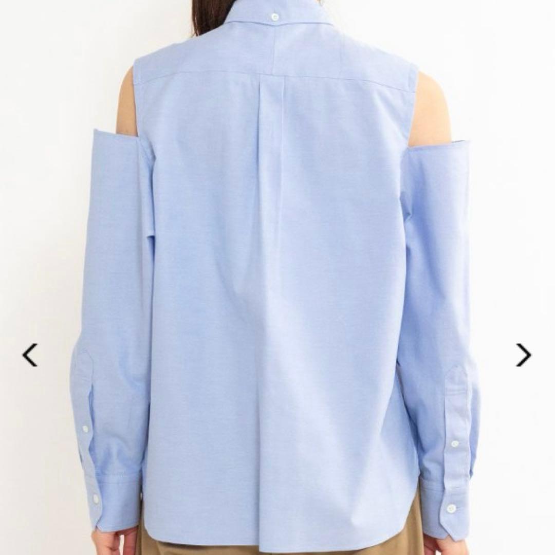 完売商品　新品・未使用　タグ付き　HYKE　オックスフォード　肩開き　シャツ