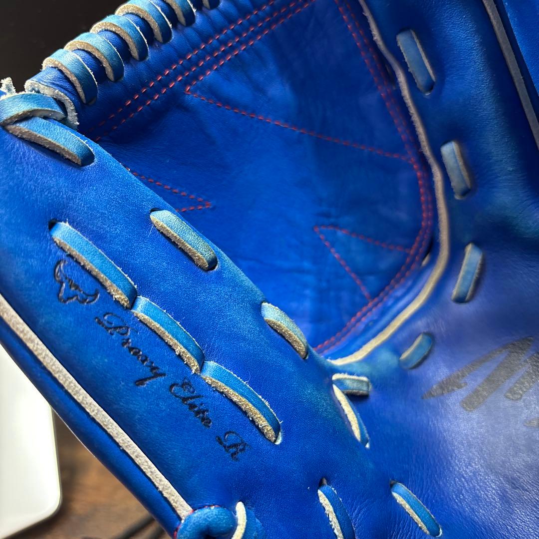 ミズノ 軟式グローブ 青