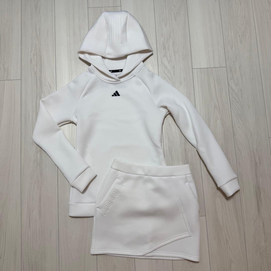 えるちゃん アディダス セットアップ ダンボールニット レッグウォーマー