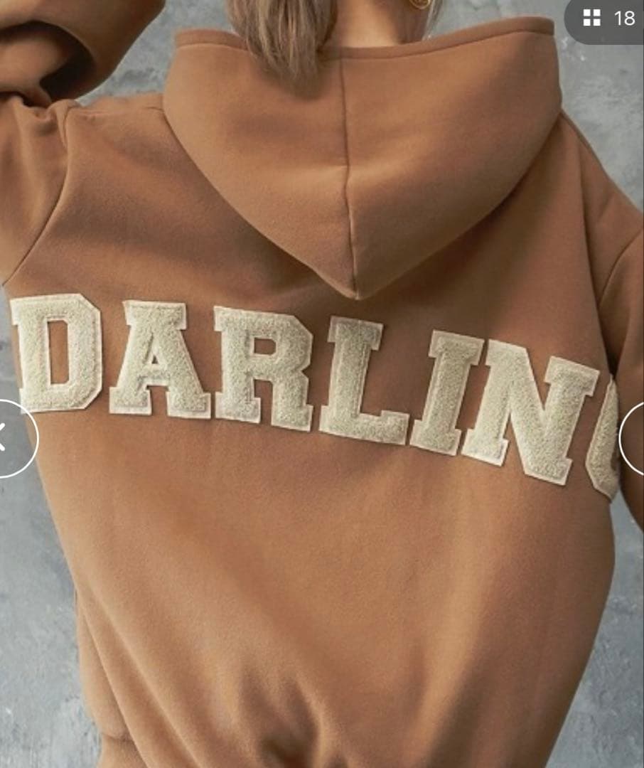 Darich DARLINGビッグパーカー ブラウン 新品未使用