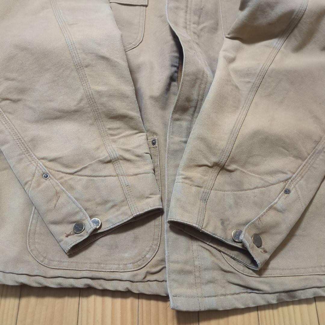 80sCarharttミシガンチョアコート　STUSSY元ネタ　ジップ仕様