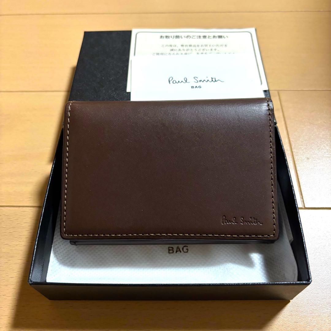 Paul Smith 名刺入れ　オールドレザー2 新品未使用品　ブラウン　完売品