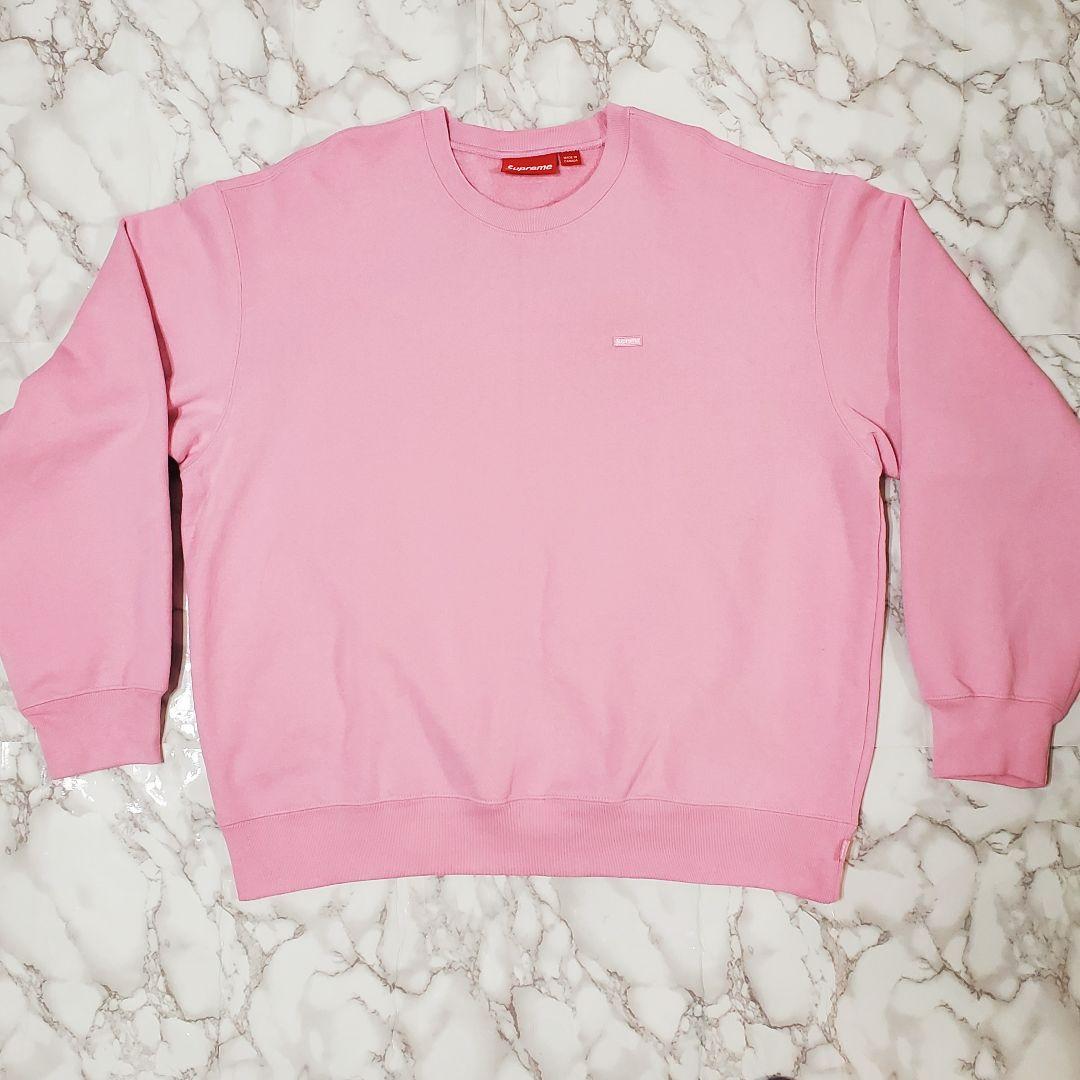 シュプリーム Supreme Small Box Crewneck Pink L