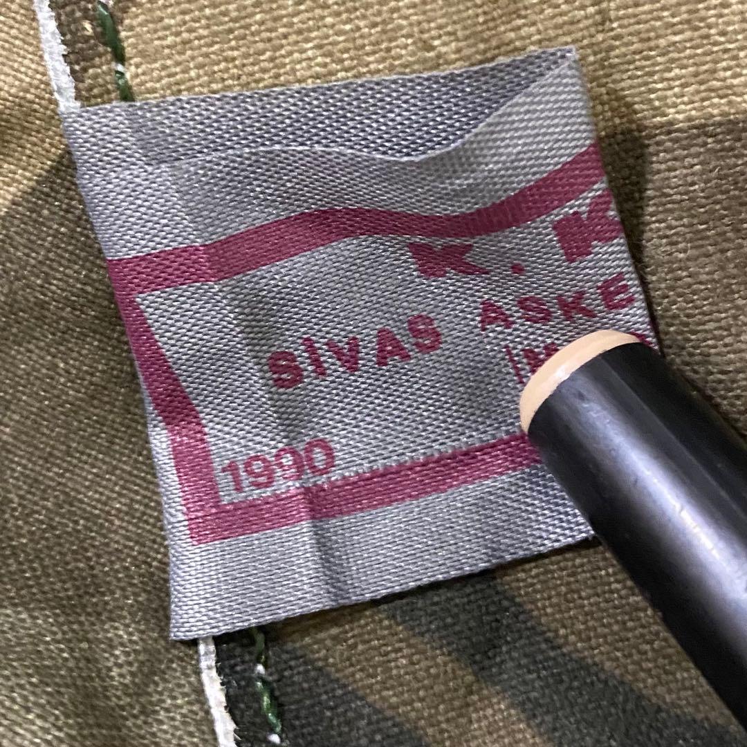 【レア・未使用品】トルコ軍幕　ハーフシェルター　ポンチョ　１枚　リバーシブル