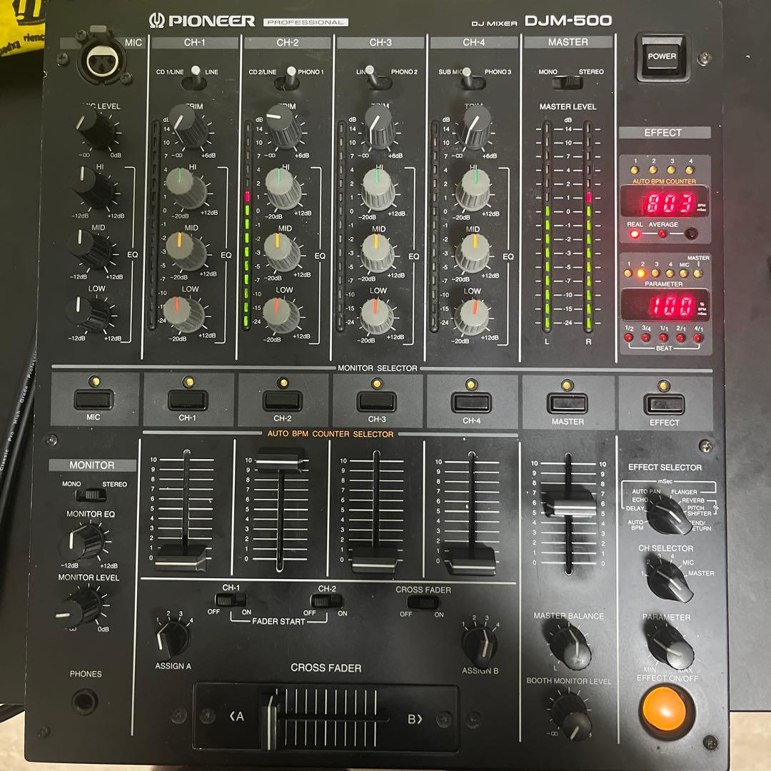 Pioneer パイオニア DJミキサー DJM-500 現状品 音響 4ch