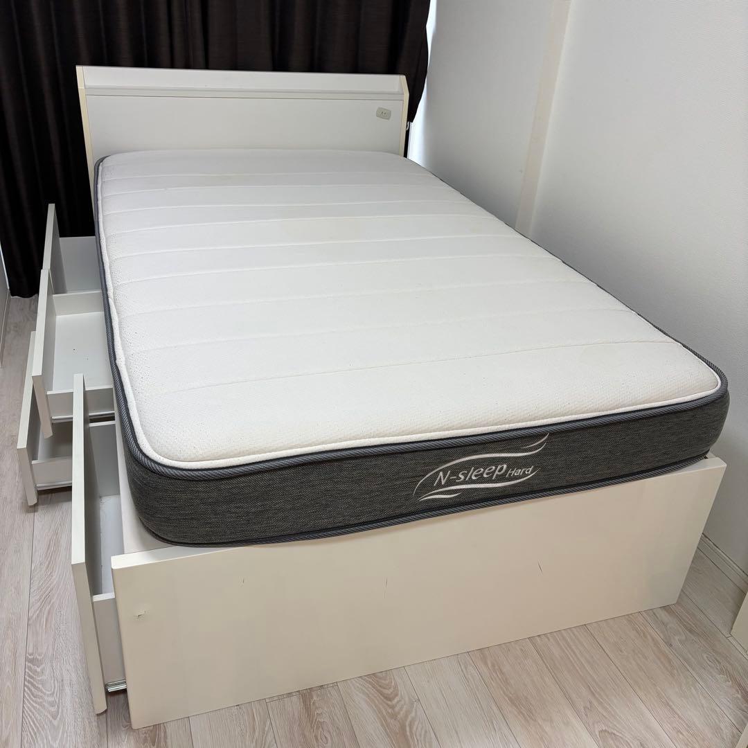 こうちゃんパパ＊セミダブルマットレス＊Nスリープハード＋フレームセット