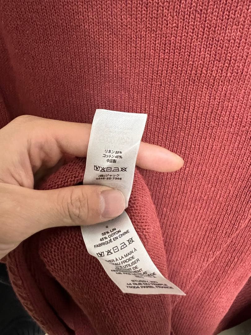 トップス STUSSY COLORBLOCKED RAGLAN KNIT CREW L