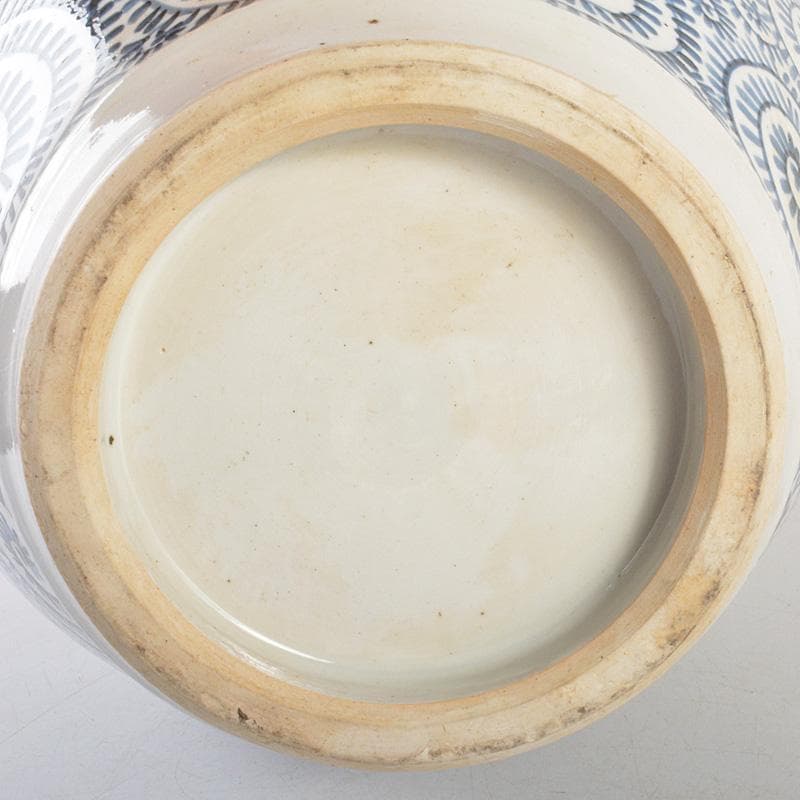 伊万里焼　古伊万里　染付　蛸唐草文　沈香壷　蓋物　飾壷　C　6047C