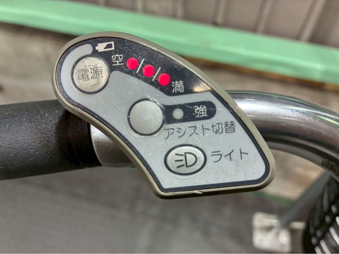 №6960 電動自転車 パナソニック　ビビ26 26インチ　シルバー　変速無し