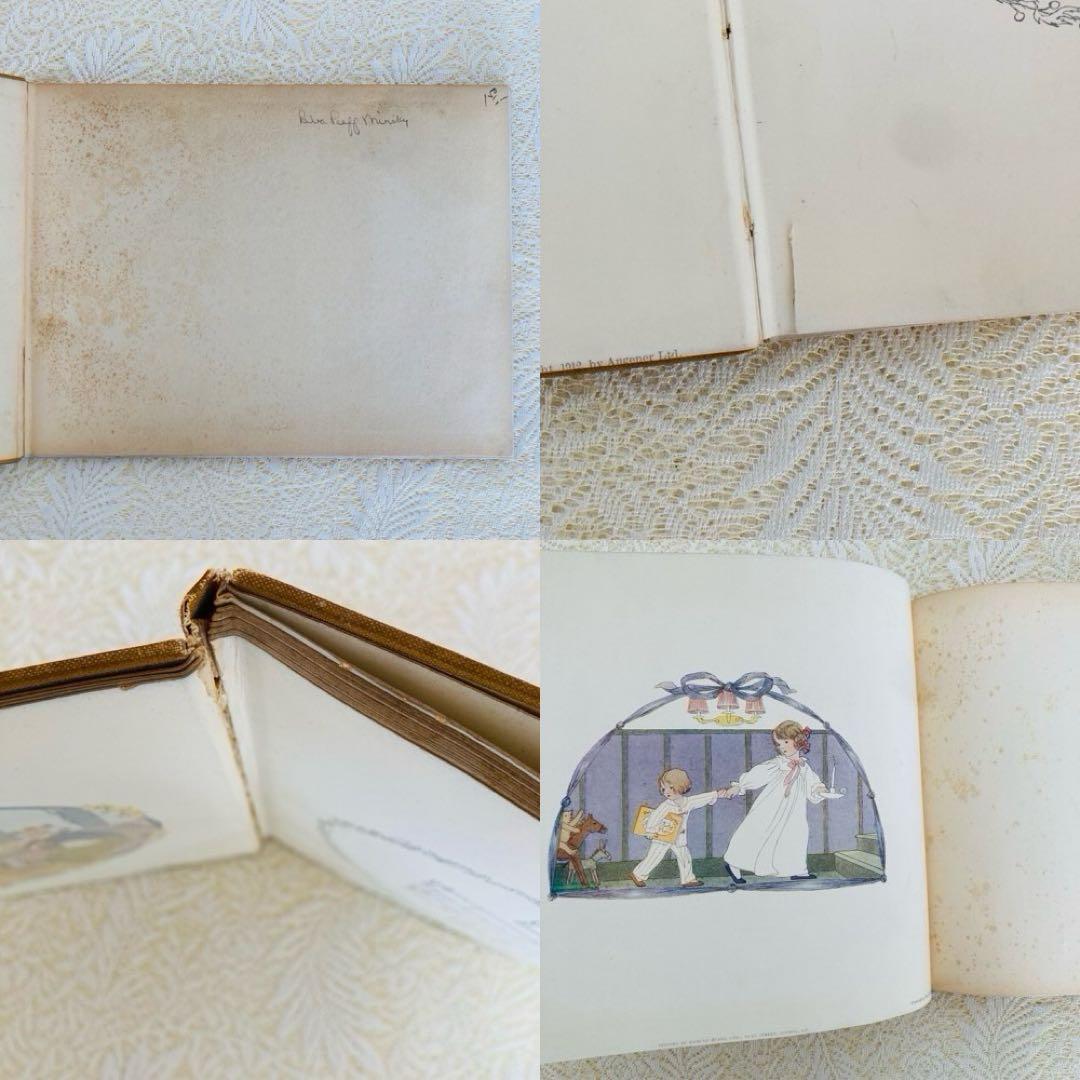 洋書古書　希少な楽譜絵本　1912年発行　ル・メールの淡く繊細で優雅なイラスト♡