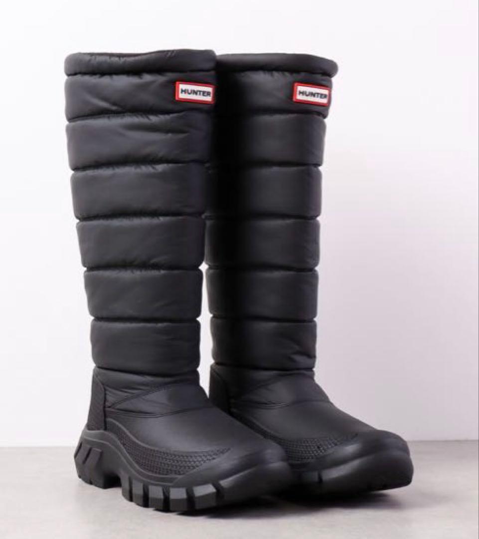 【新品・未使用】　HUNTER スノーブーツ　25cm相当（EU39／UK6）