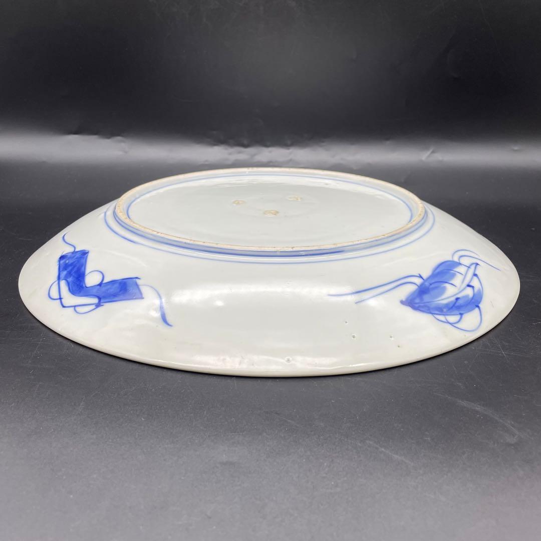 伊万里・有田焼　明治時代　色絵大皿　金彩　飾り皿　37cm