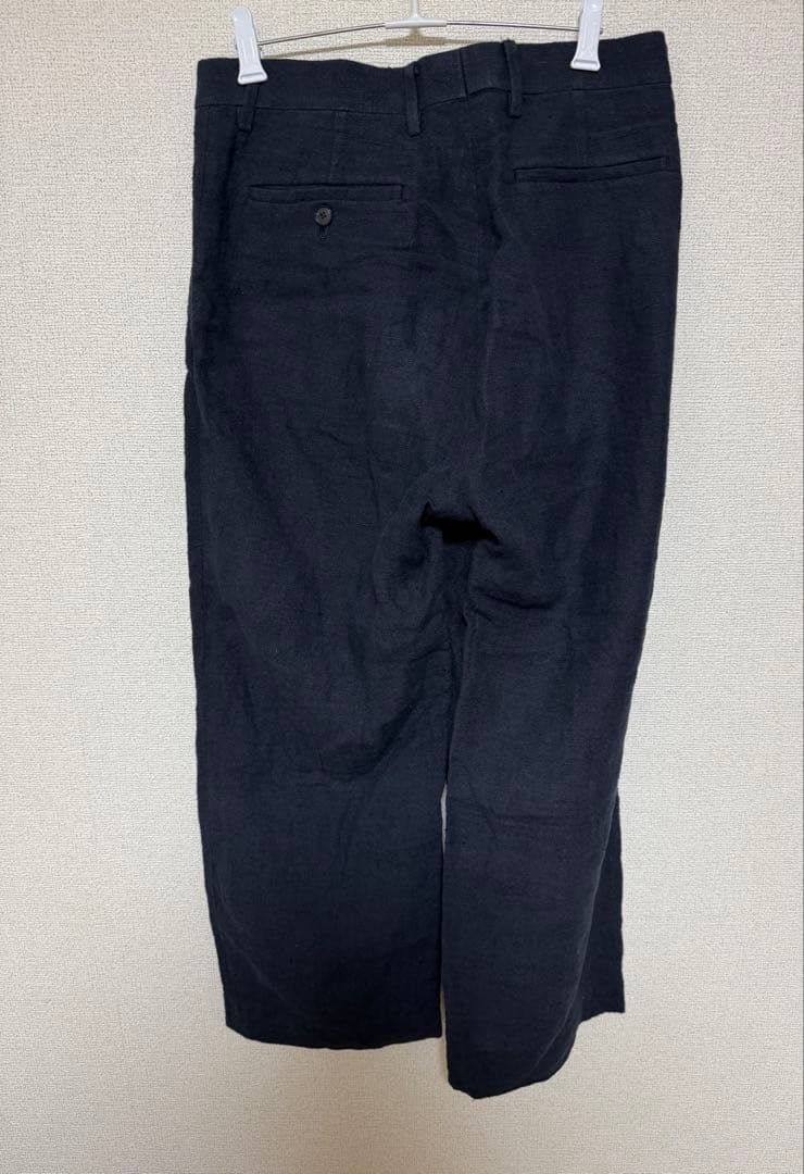 Auralee Linen Silk Tweed Slacksネイビー