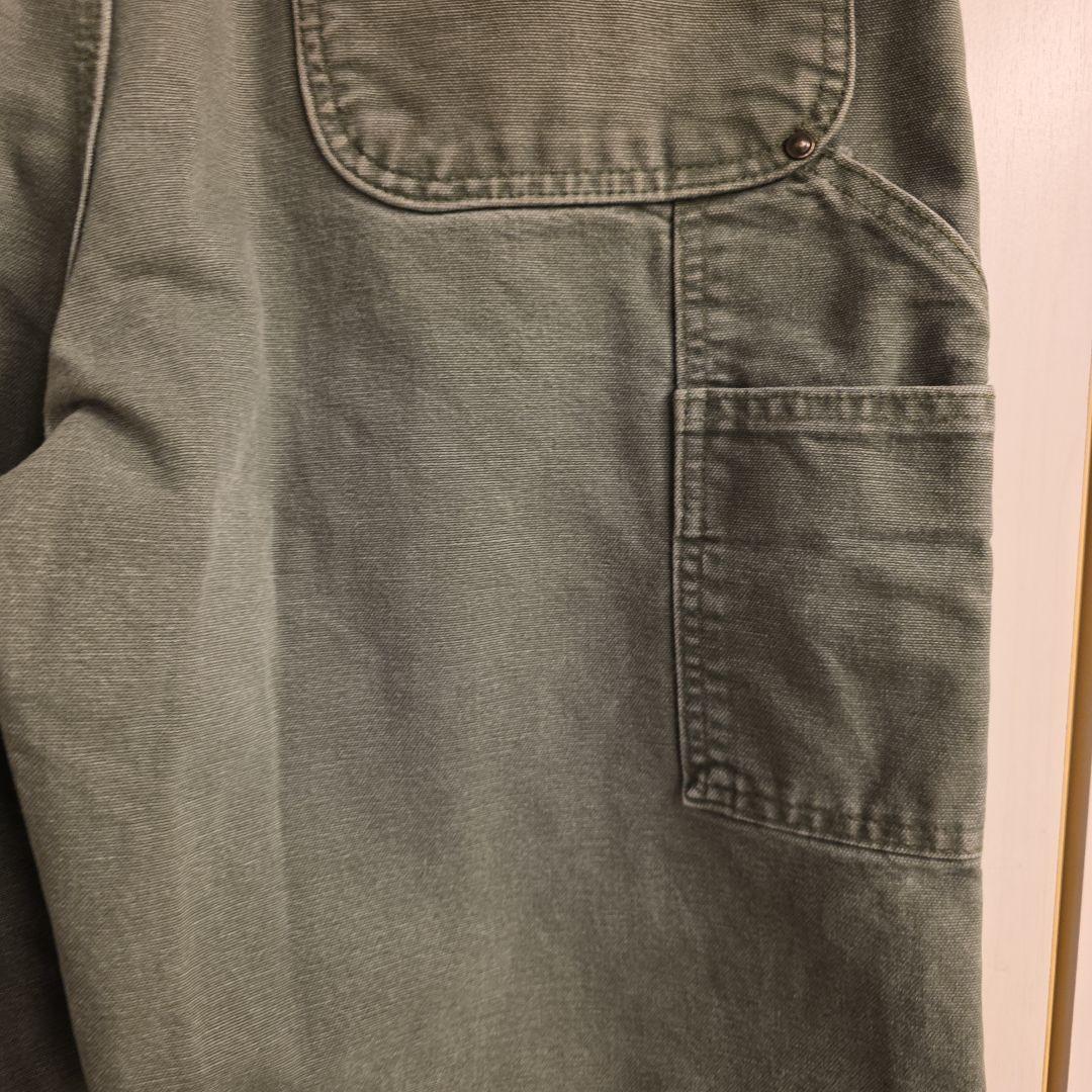 2007年メキシコ製　カーハート　ダブルニーブラック　ペインターパンツ　フェード