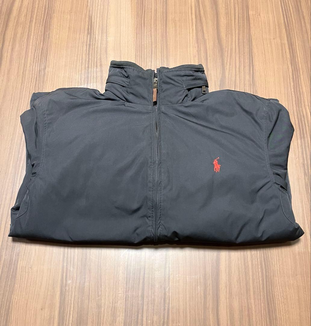 そ*う様 美品　訳アリ　ラルフローレン　ブルゾン　フリース　ナイロン　中綿　黒
