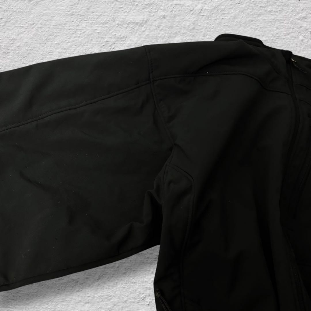 ノースフェイスソフトシェルジャケット90sブラックvintage古着USA規格