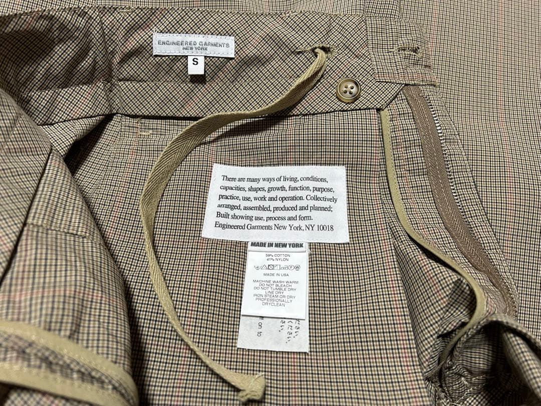 Engineered Garments NEW YORK チェックパンツ