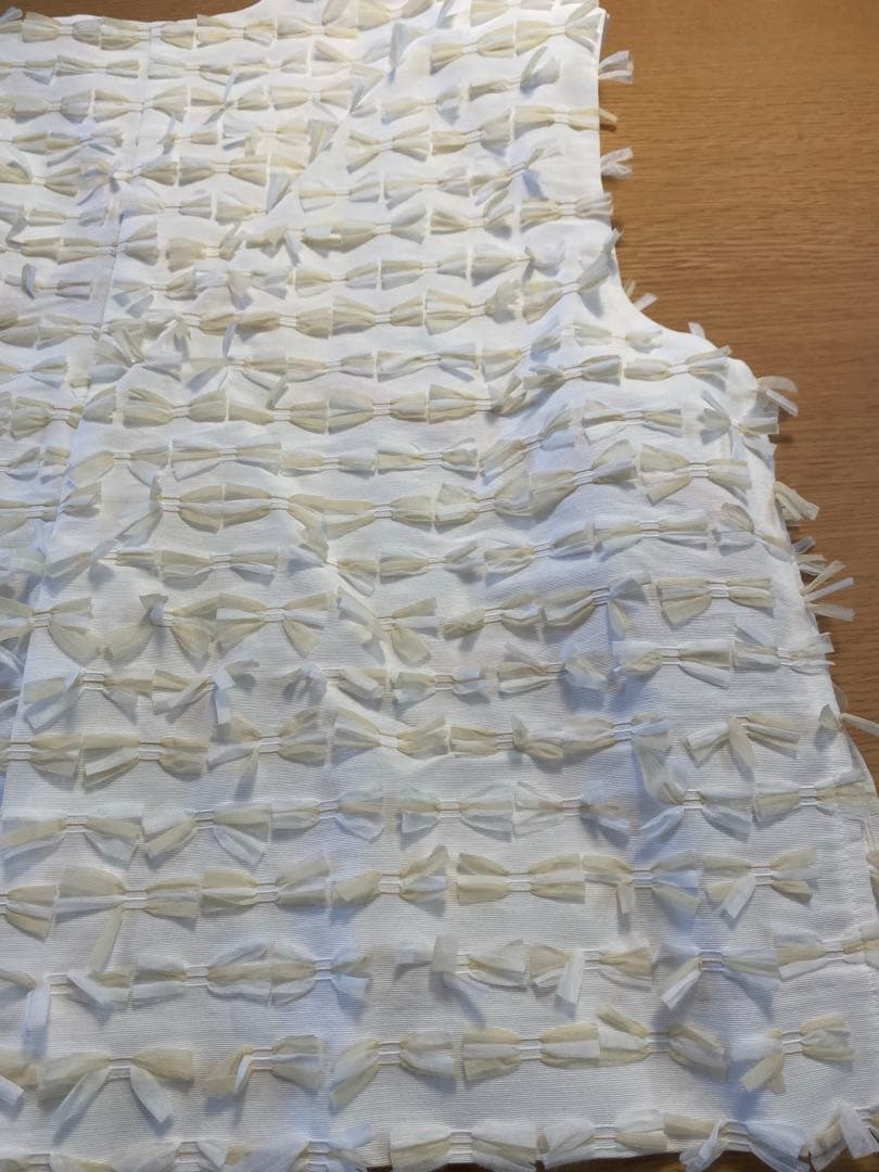 yori shirocon ミニリボンショートジレ 38 ホワイト×ホワイト