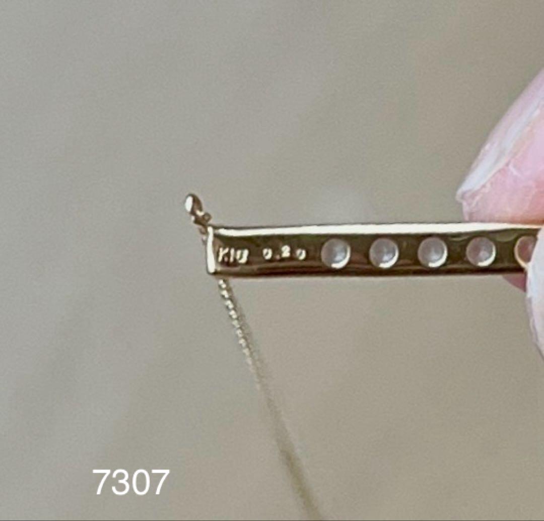 con affetto original K18 ダイヤバーネックレス