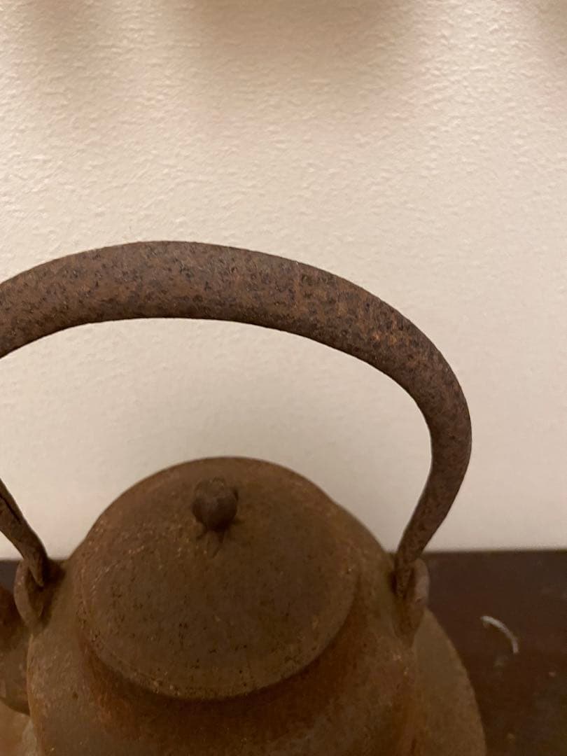 古い羽広鉄瓶　古道具　柳宗悦　民藝