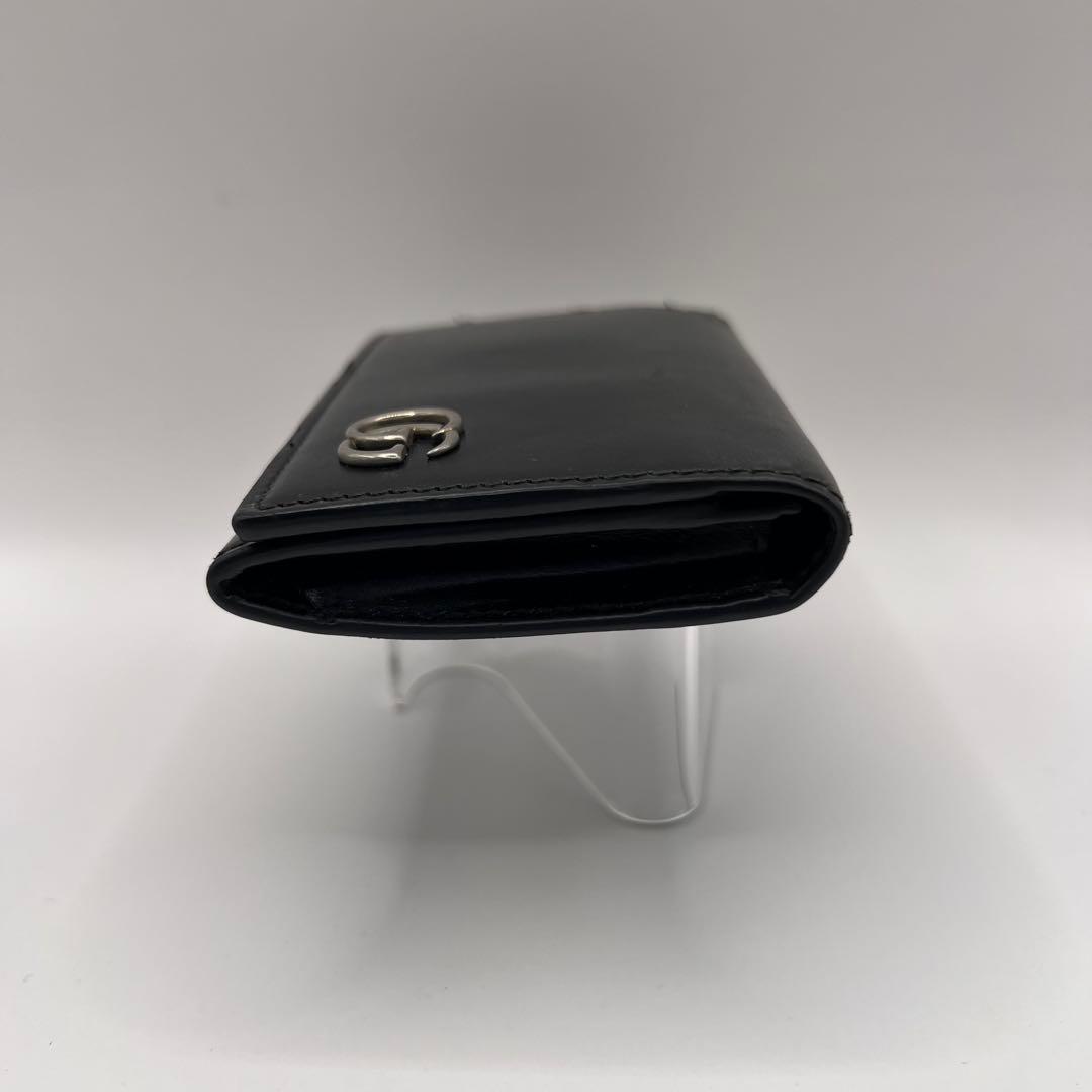 GUCCI 名刺入れ　カードケース　GGマーモント　　ブラック　665453