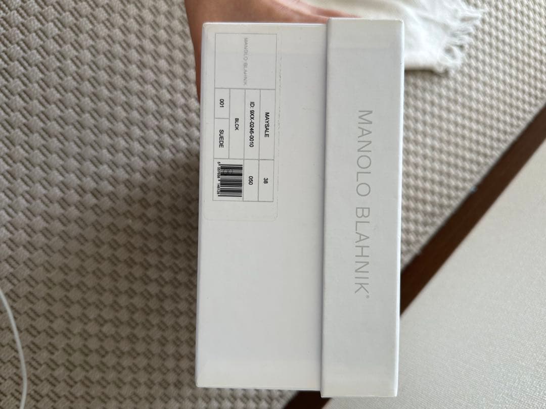 Manolo Blahnik ブラックミュール