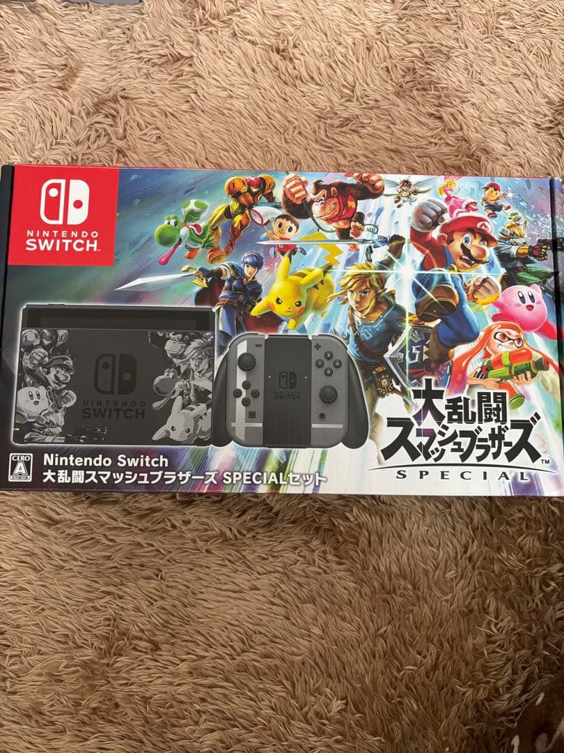 NintendoSwitch本体セットスマブラモデル持ち運び用ケース保護フィルム