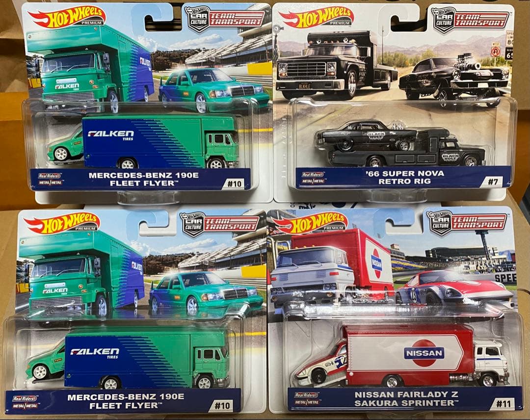 ホットウィール　チームトランスポート　４台セット　新品未開封