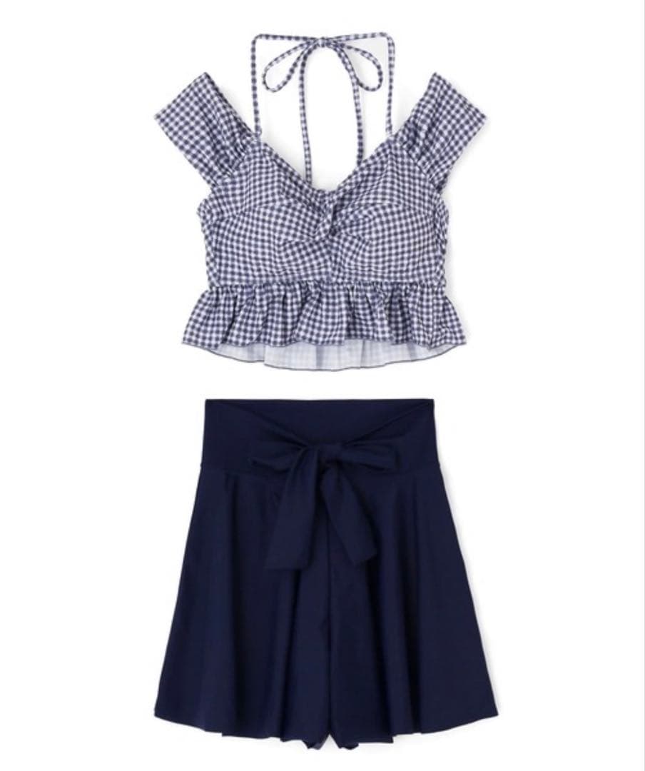 三愛水着 gingham check 3点セット「Totasu eleven」