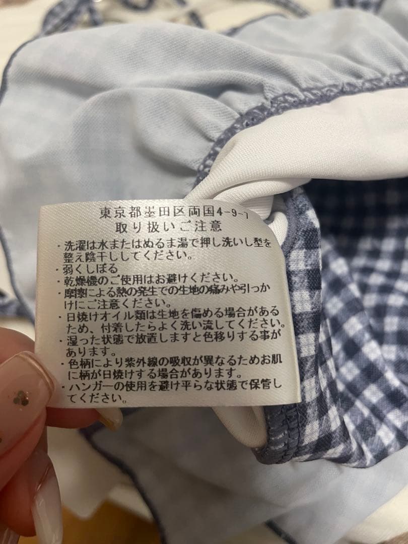三愛水着 gingham check 3点セット「Totasu eleven」