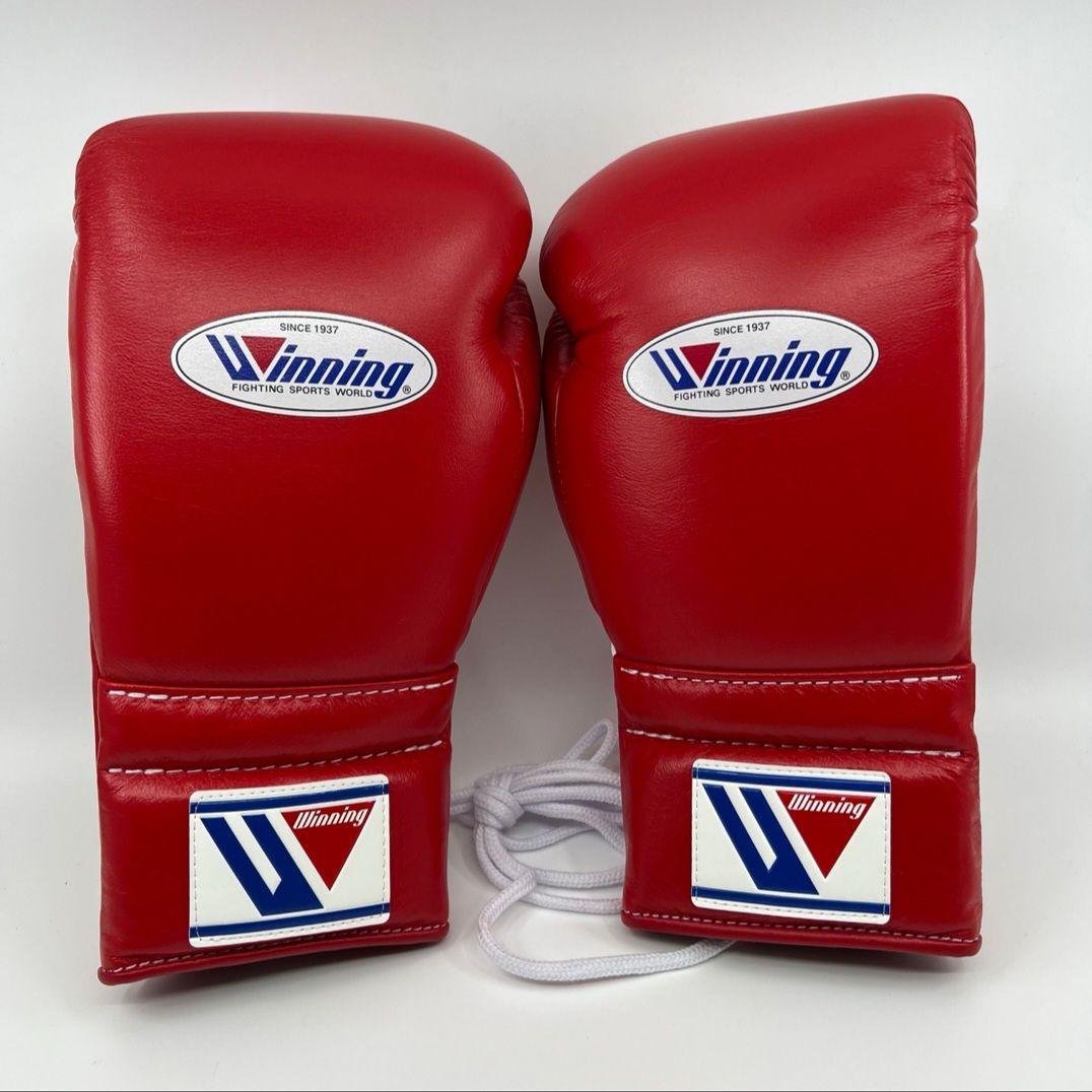 Winning グローブ 12オンス レッド ひも式
