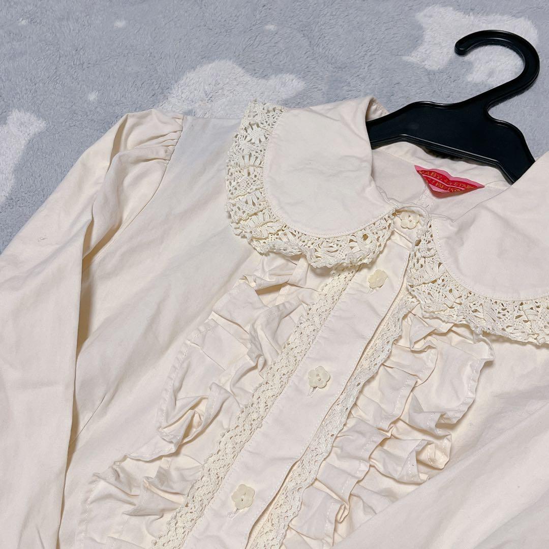 BABY生成り長袖ブラウス