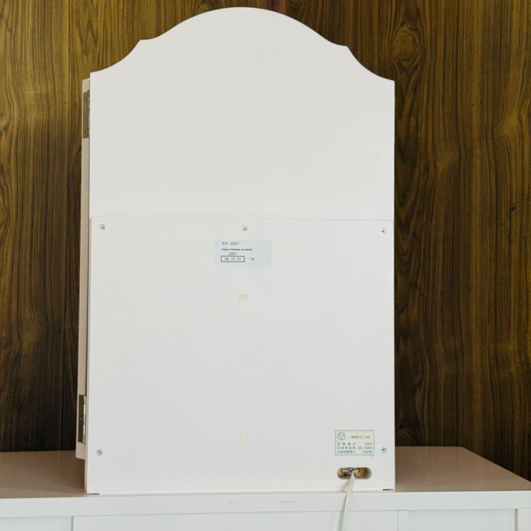 美品★ 東海家具 Fleur ドレッサー スツール ホワイト　猫脚　三面鏡