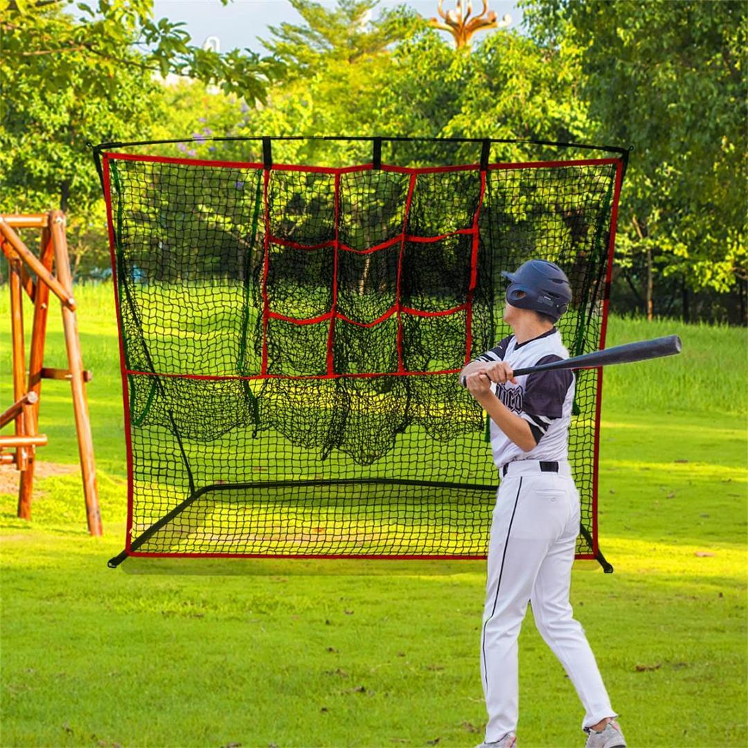 野球ネット集球ネット付き　折りたたみ式　ストライクアウト