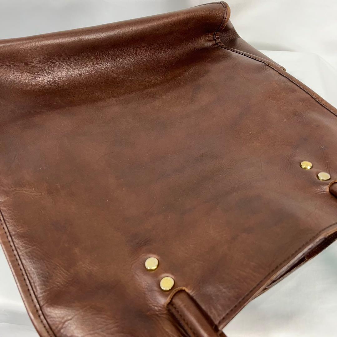 SOMES ソメスサドル　レザー ビジネスバッグ　トート　ブラウン　男女兼用