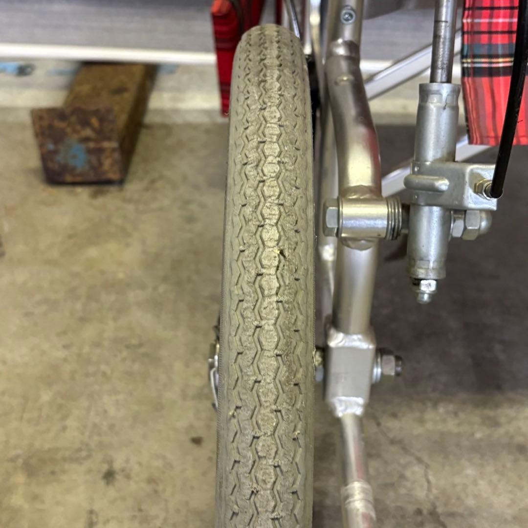 NICK 介助用車椅子 アルミ製 赤系チェック柄 車いす 札幌