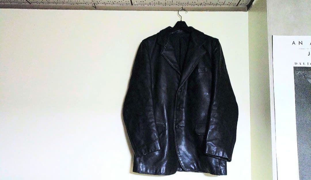 ✨週末値下げ✨Schott✰レザー テーラードジャケット【黒】38インチ