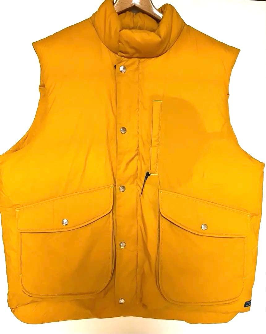 ❣️値下げ❣️L.L.Bean GOLDダウンベスト XL新品タグ付 光電子 レア色