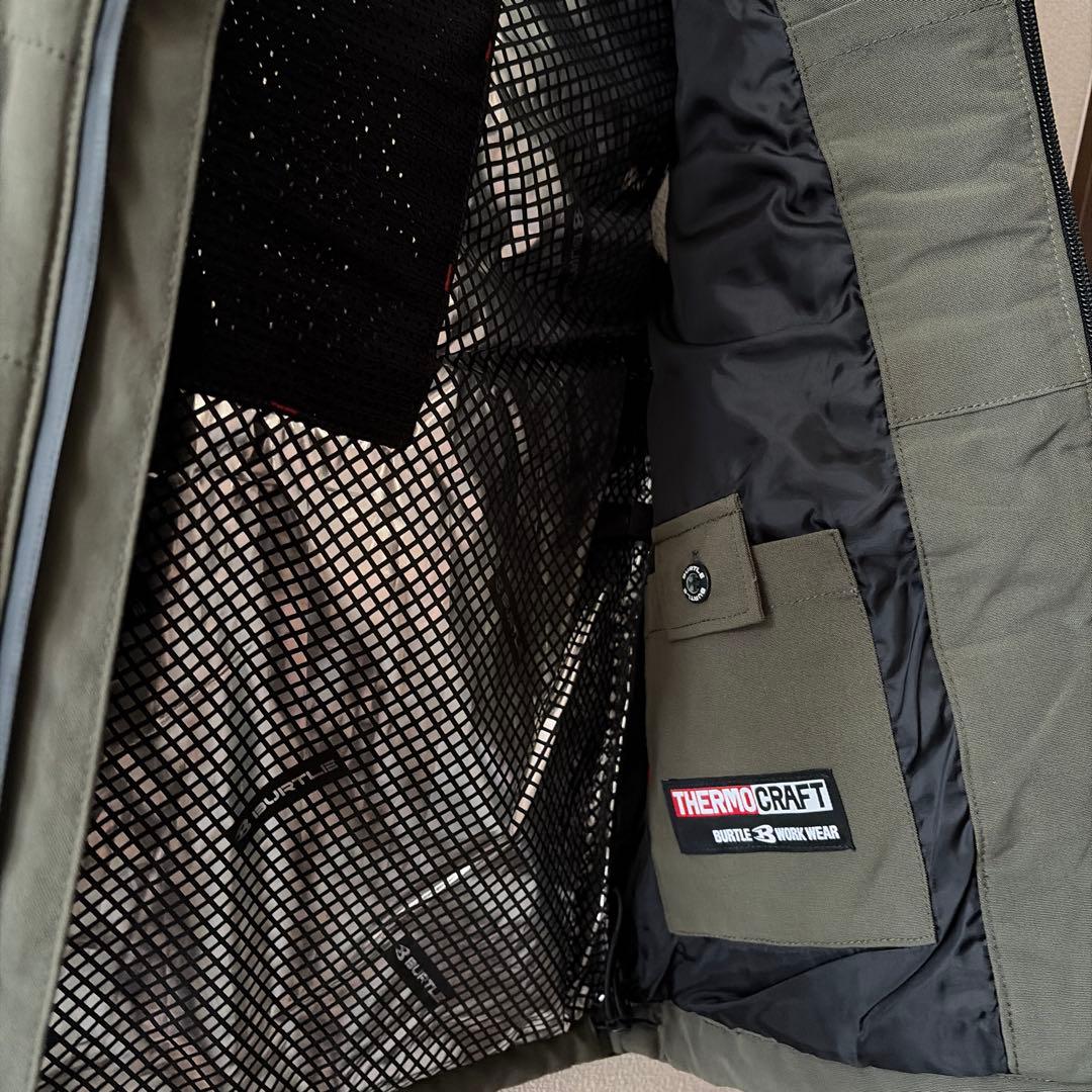 新品　バートル　5274 ベスト　アーミカーキ L電熱パッド装着対応ベスト