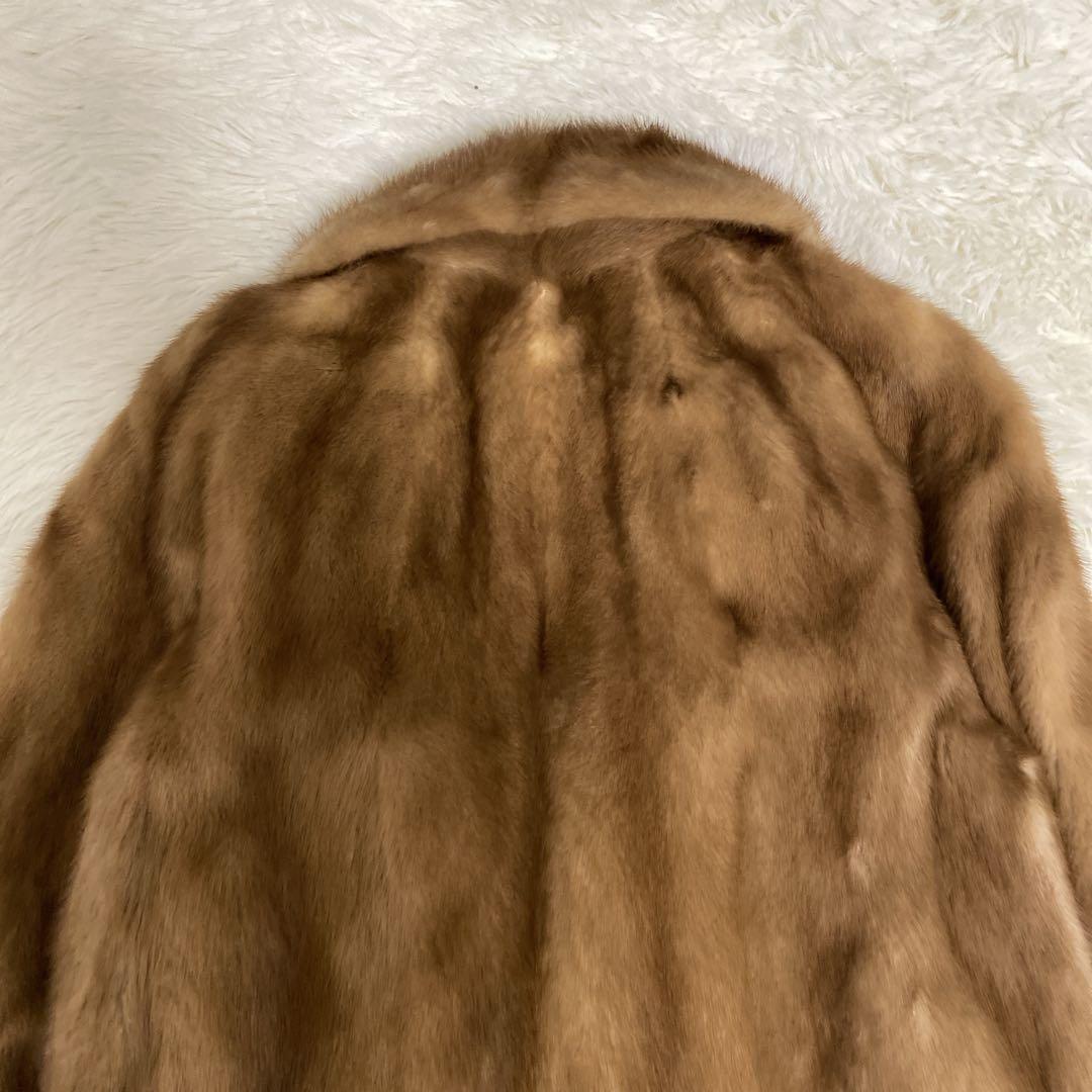 金タグ 美品 サガミンク リアルファーコート エレガント 高級 11号