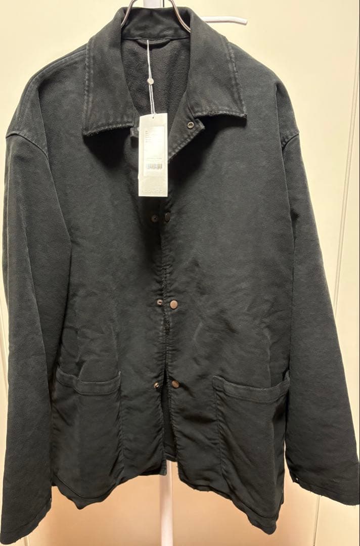 COMOLI 直営店限定25AW モールスキンワークジャケットフェードブラック