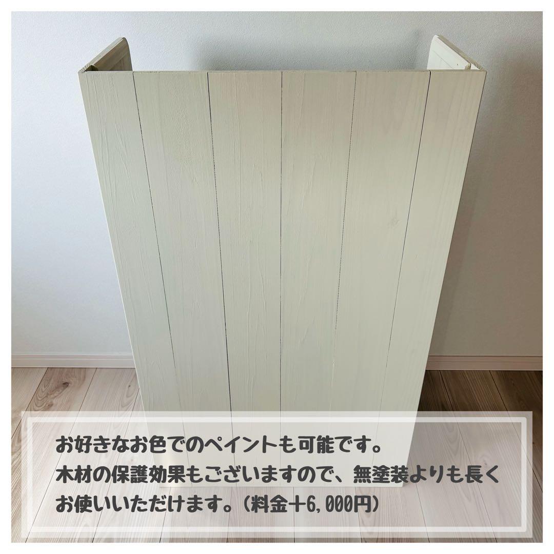 マルシェ•展示販売のレジ台に♪杉無垢材を使ったかわいいレジカウンター 折り畳み式